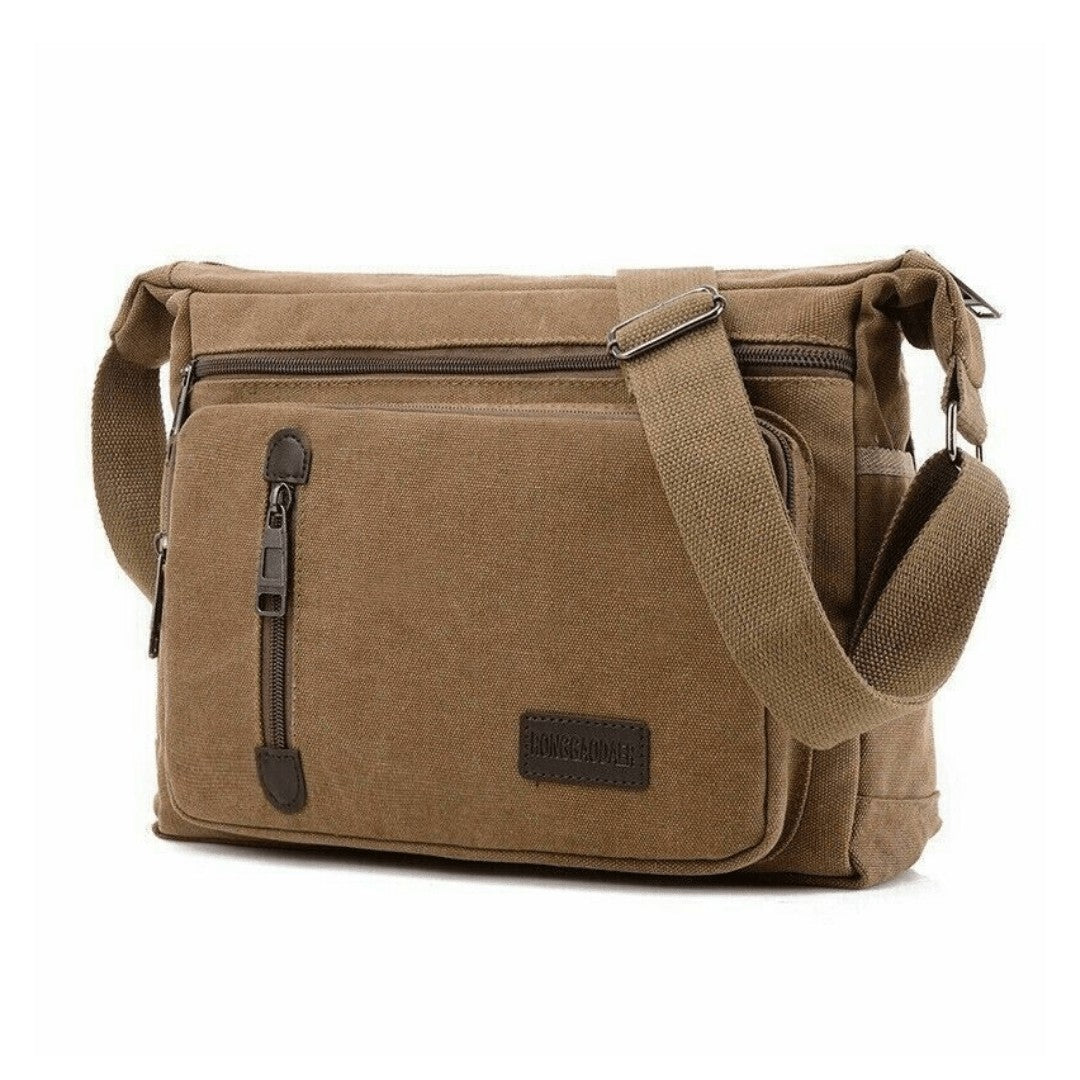Outdoor Shoulder Bag – Durable Adjustable Crossbody - Coffee Brown