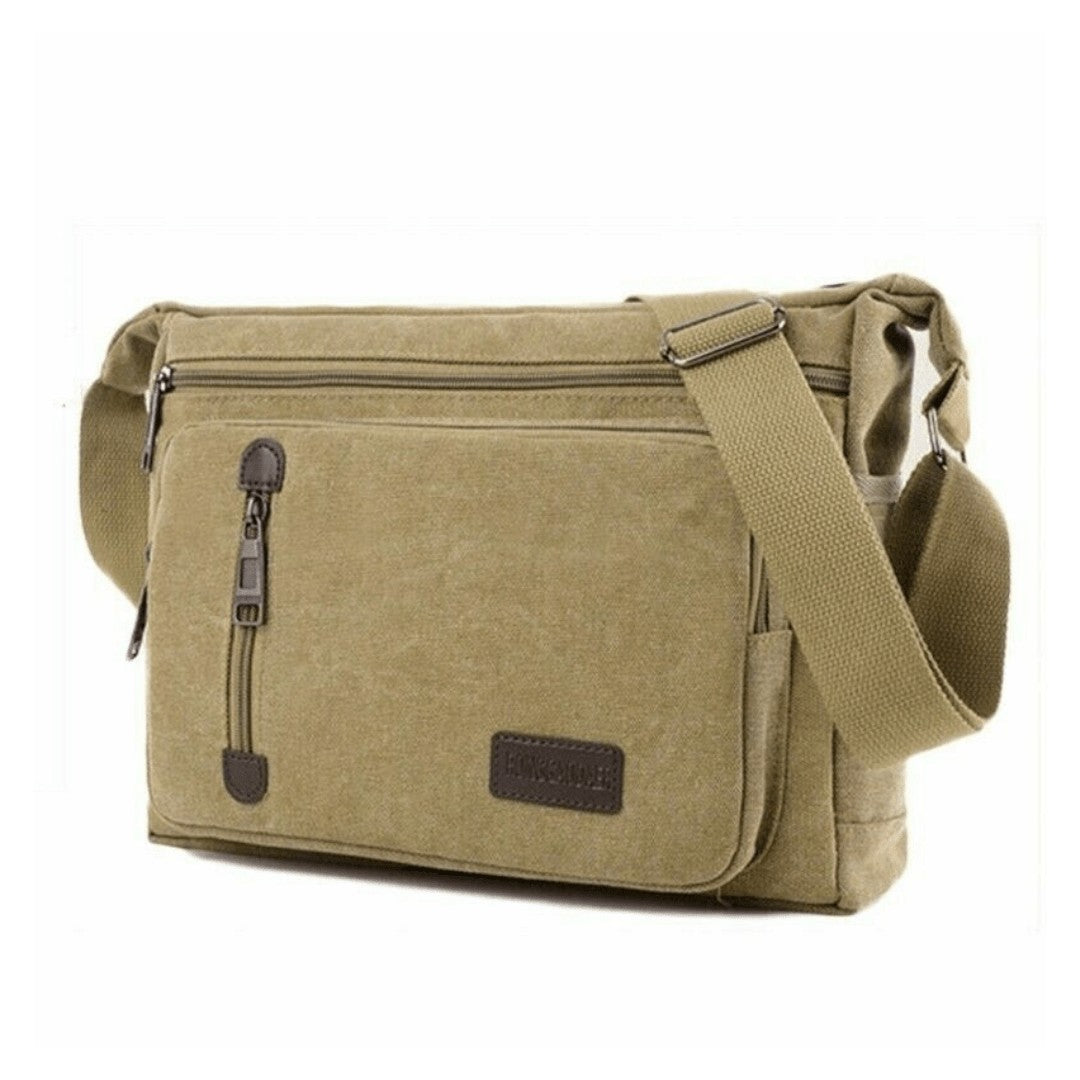 Outdoor Shoulder Bag – Durable Adjustable Crossbody - Khaki