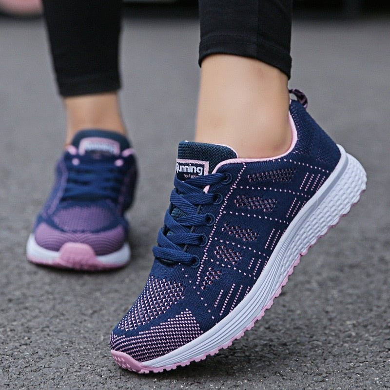 Outdoor Sports Shoes – Breathable Cushioned Grip Sneakers - Blue