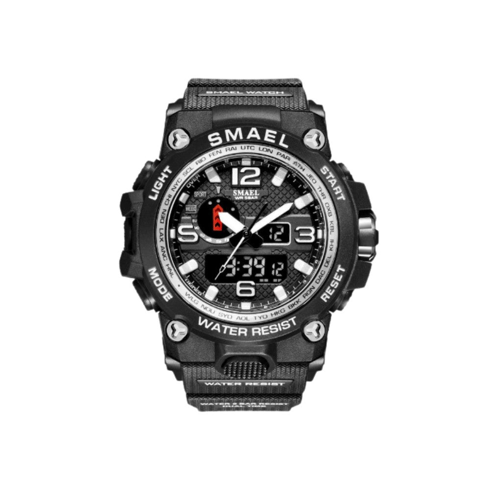 Outdoor Watch – Multi-Function Compass Timekeeping Wrist Tool - Black