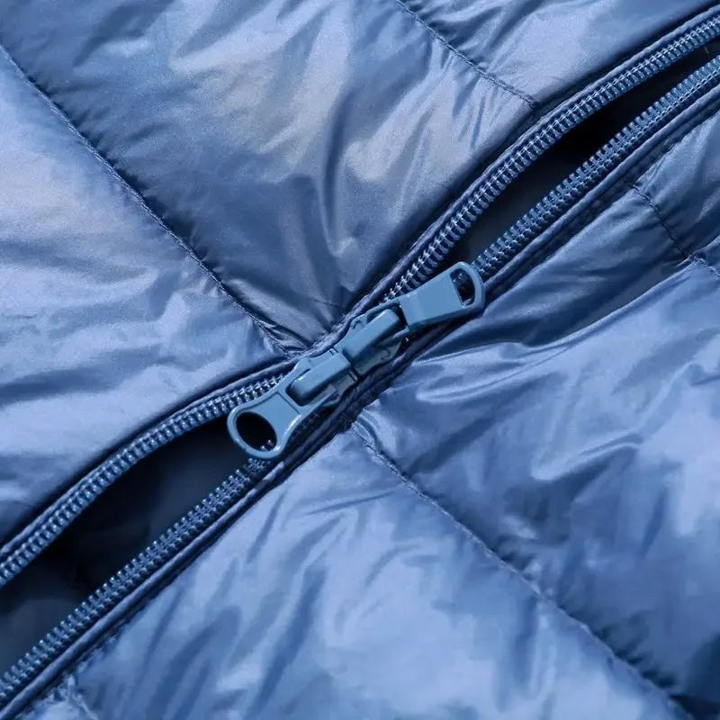 Packable Down Coat – Lightweight Detachable-Hood Longline