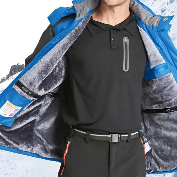 Padded Winter Jacket – Waterproof Windproof Fleece-Lined