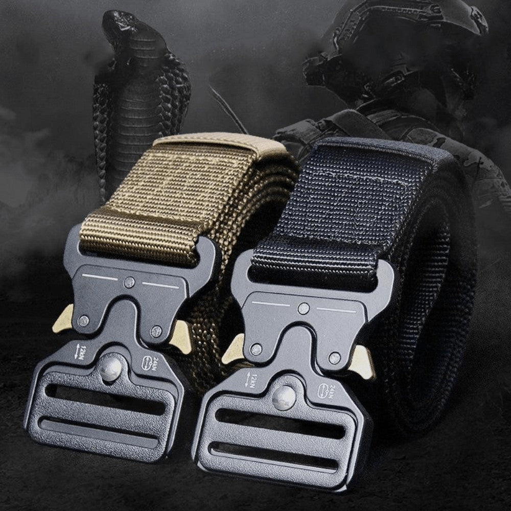 Quick-Release Outdoor Belt – Adjustable Tactical Web Belt