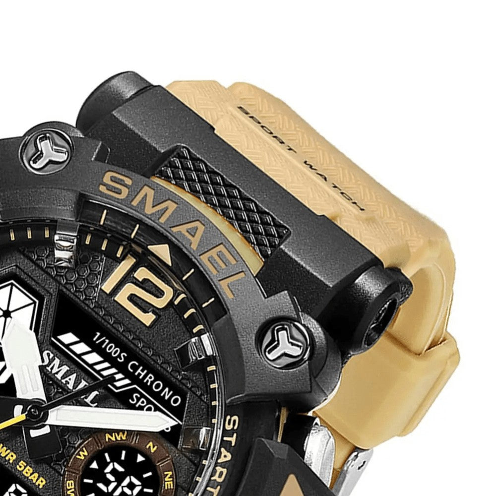 Rugged Outdoor Watch – Dual-Display Shock-Resistant 50m