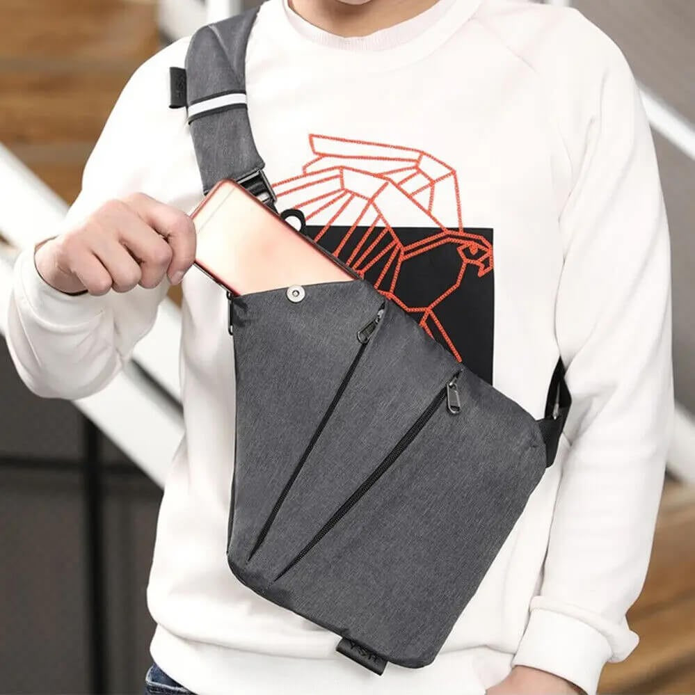 Shoulder Bag – Slim Water-Resistant 1000D Travel Sling