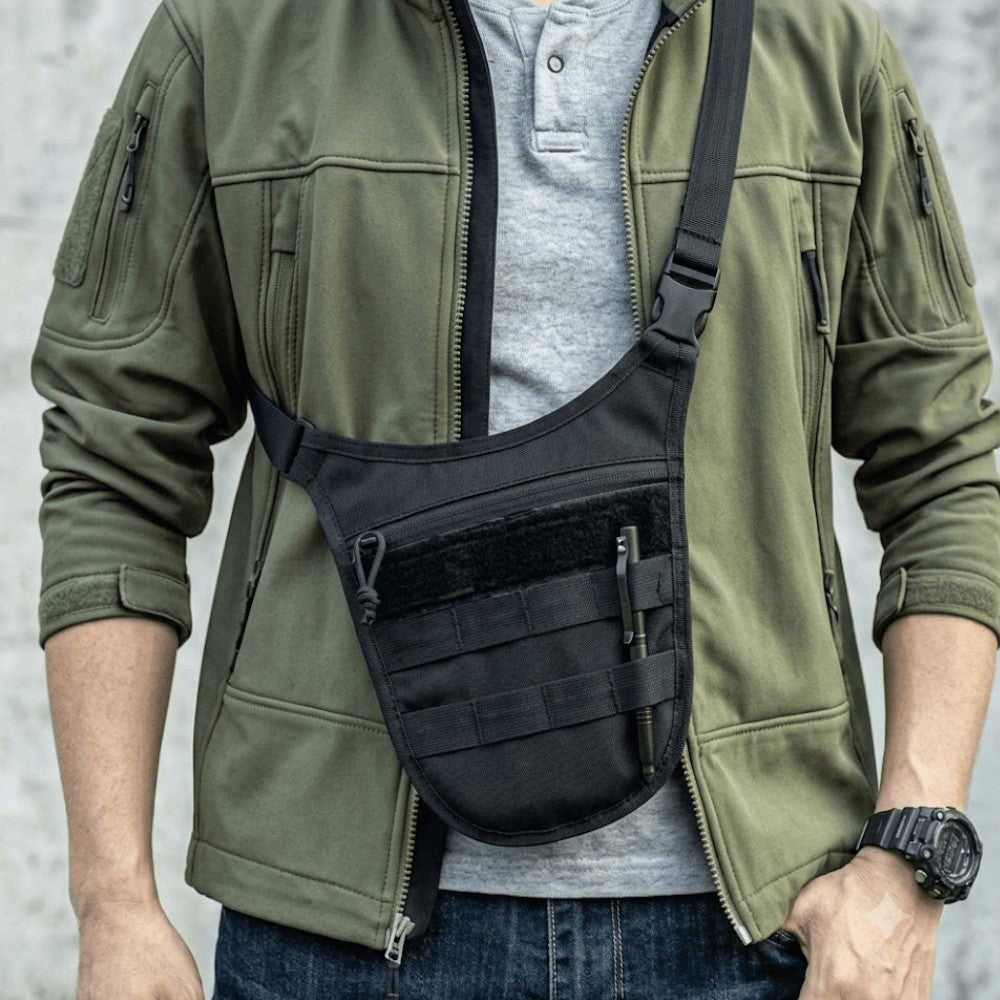 Shoulder Bag – Water-Resistant Anti-Theft Travel Sling - Black