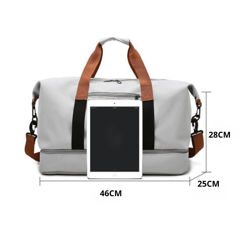 Sports Travel Bag – Water-Resistant 600D Shoe Compartment