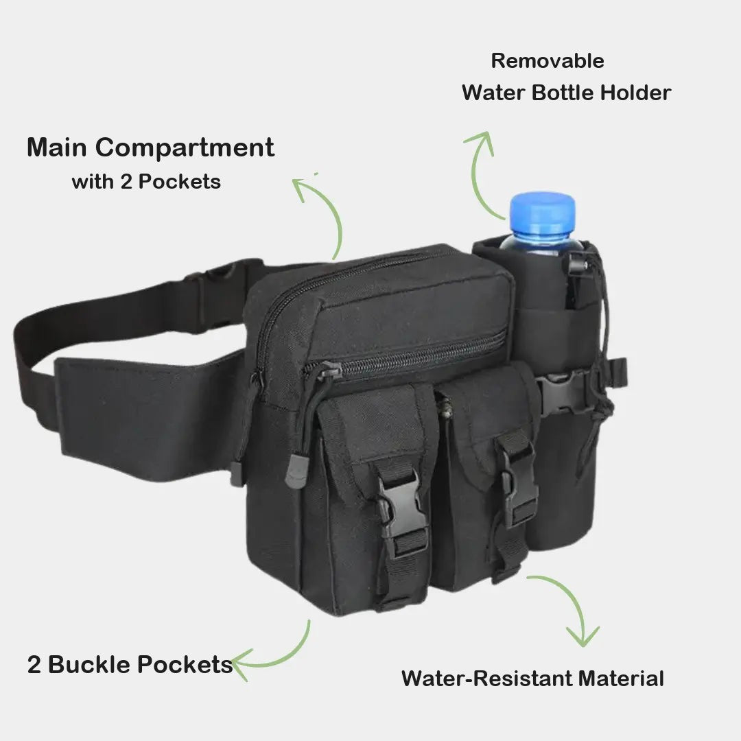 Tactical Waist Bag – MOLLE Hip Pack for Hiking & Cycling