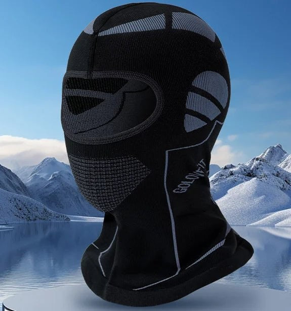 Thermal Balaclava – Full-Face Breathable Mesh Ski Mask - Black Blue
