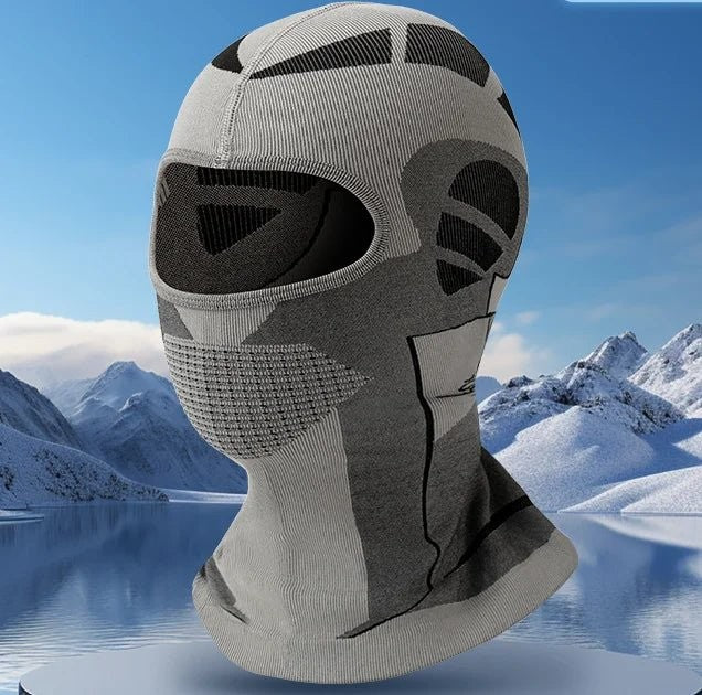 Thermal Balaclava – Full-Face Breathable Mesh Ski Mask - Grey