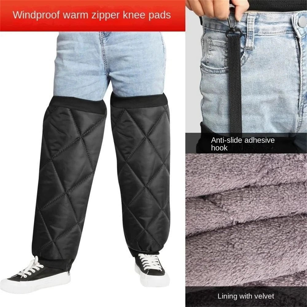 Thermal Leg Warmers – Water-Resistant Knee-Protection Zip