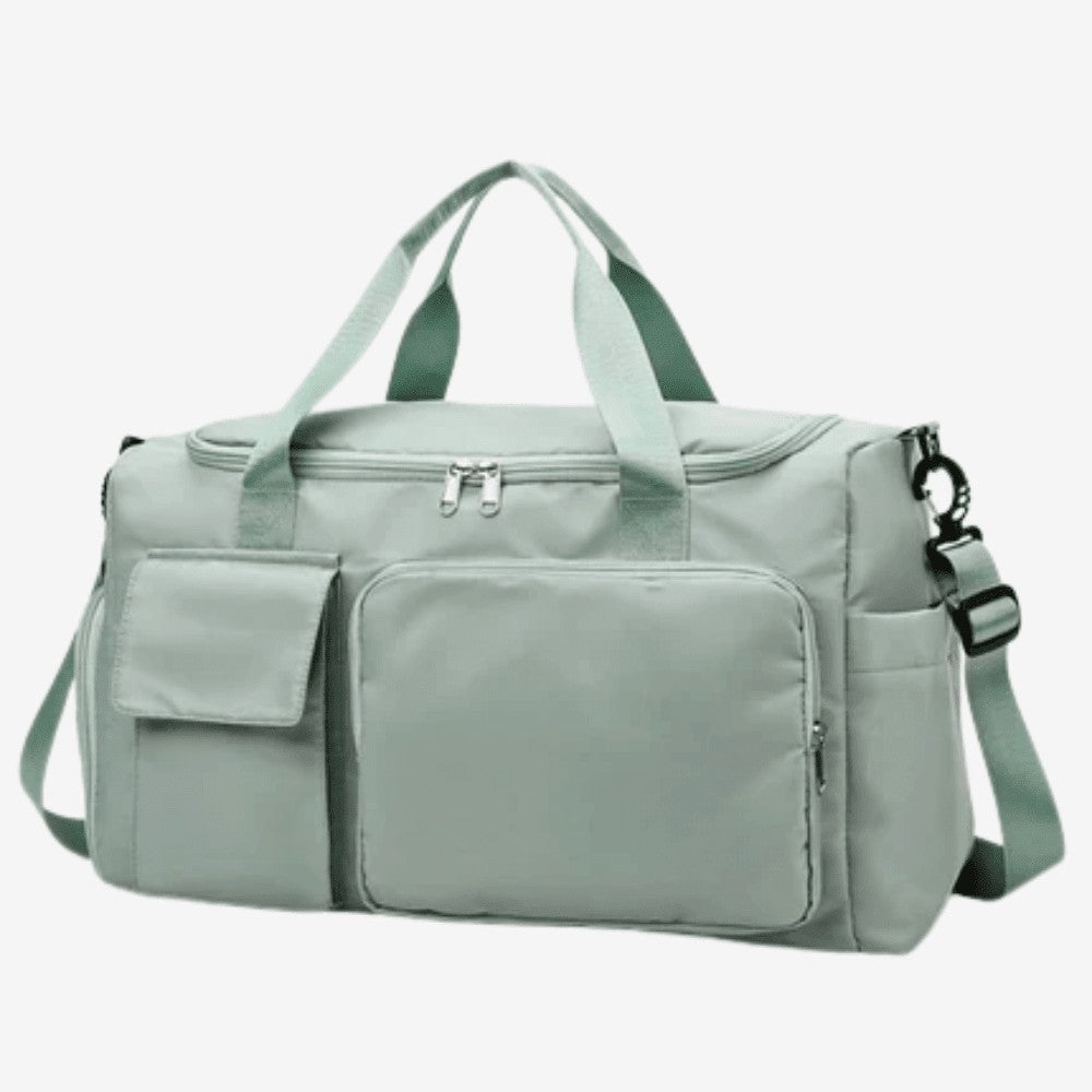 Travel Duffel Bag – Large-Capacity Shoe Compartment - Light Green