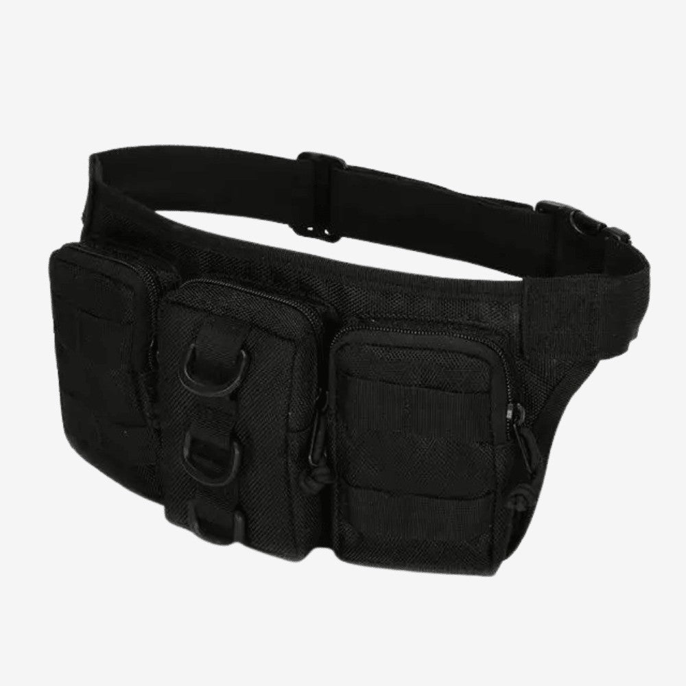 Waist Pack 5L – Durable 800D Adjustable Hip Bag - Black