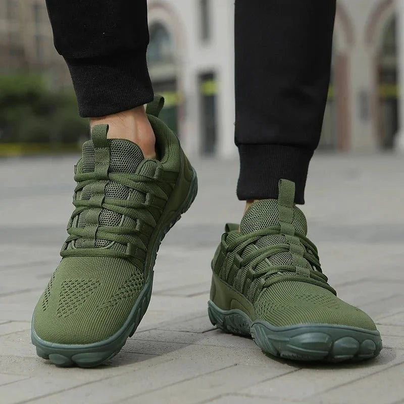 Walking Shoes – Breathable Wide-Fit Cushioned Sneakers - Green