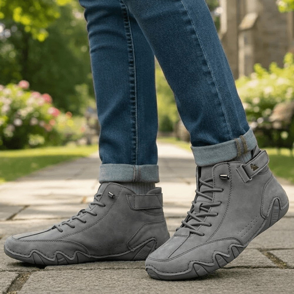 Walking Shoes – Lightweight Breathable Cushioned Trail Sneakers - Grey