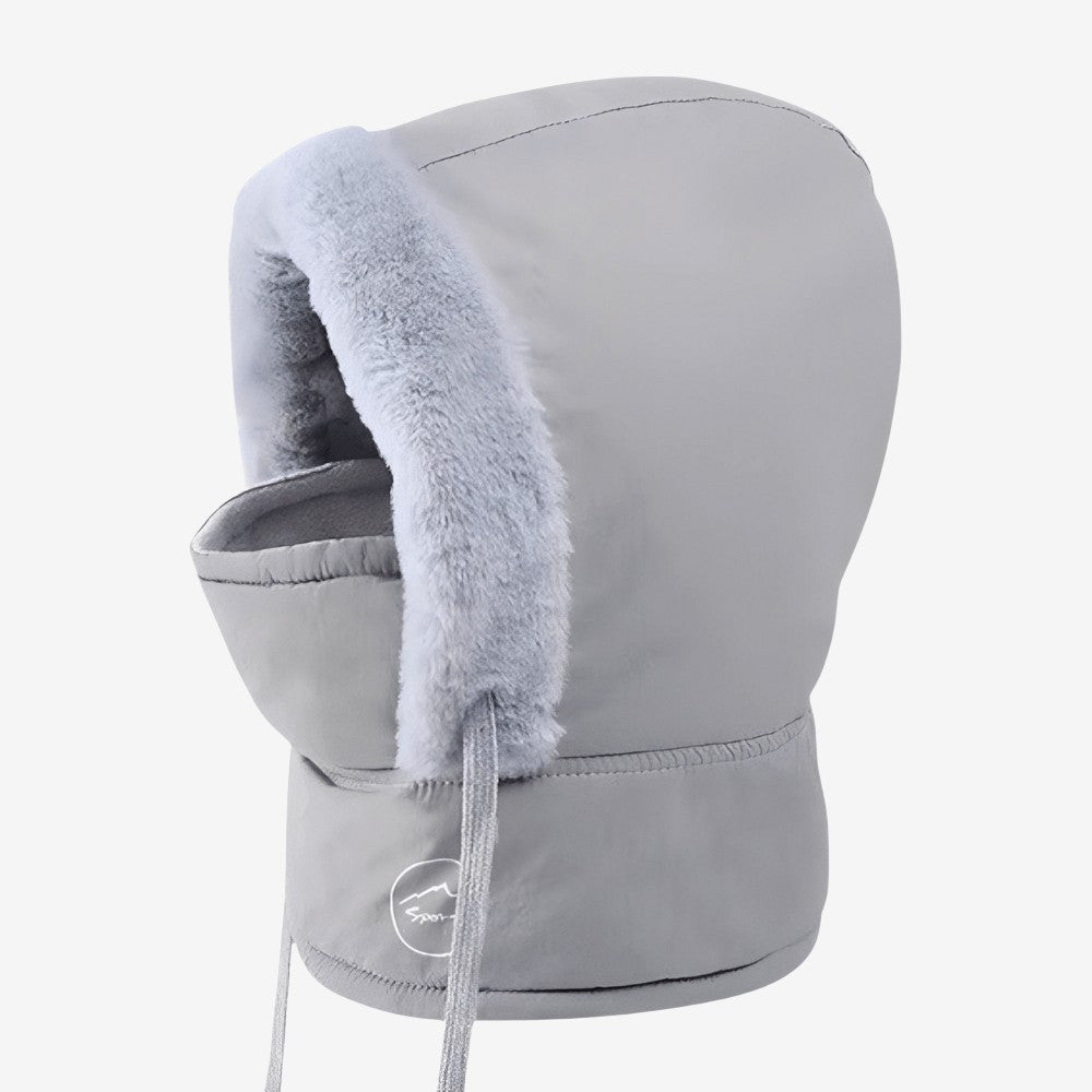 Water-Resistant Winter Balaclava – Faux-Fur Quilted Thermal Hood