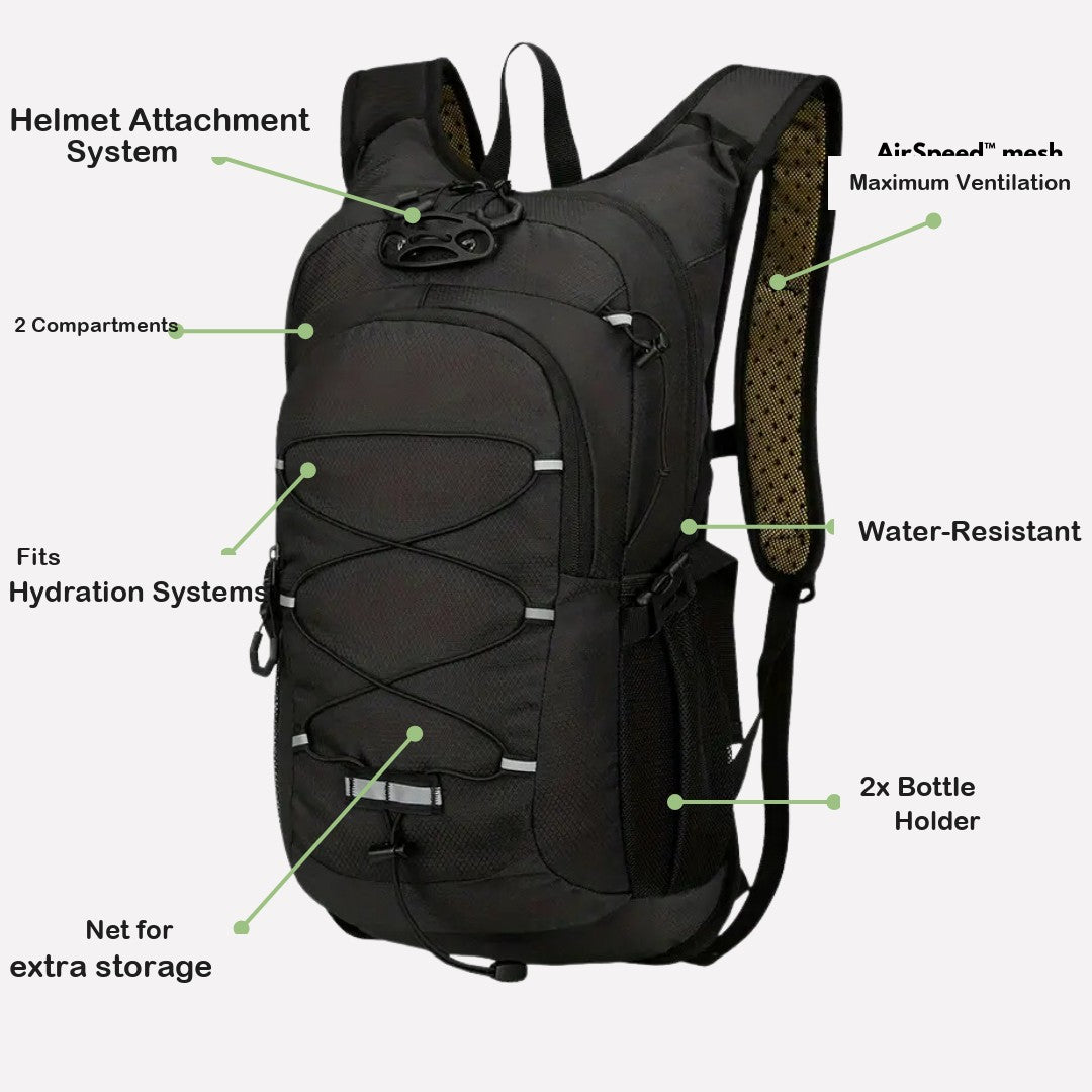 Waterproof Cycling Backpack – Ventilated Lightweight Bike Daypack