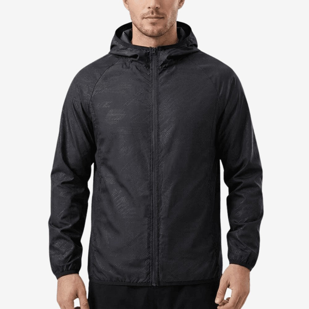 Waterproof Jacket – Lightweight Packable Rain Shell - Black