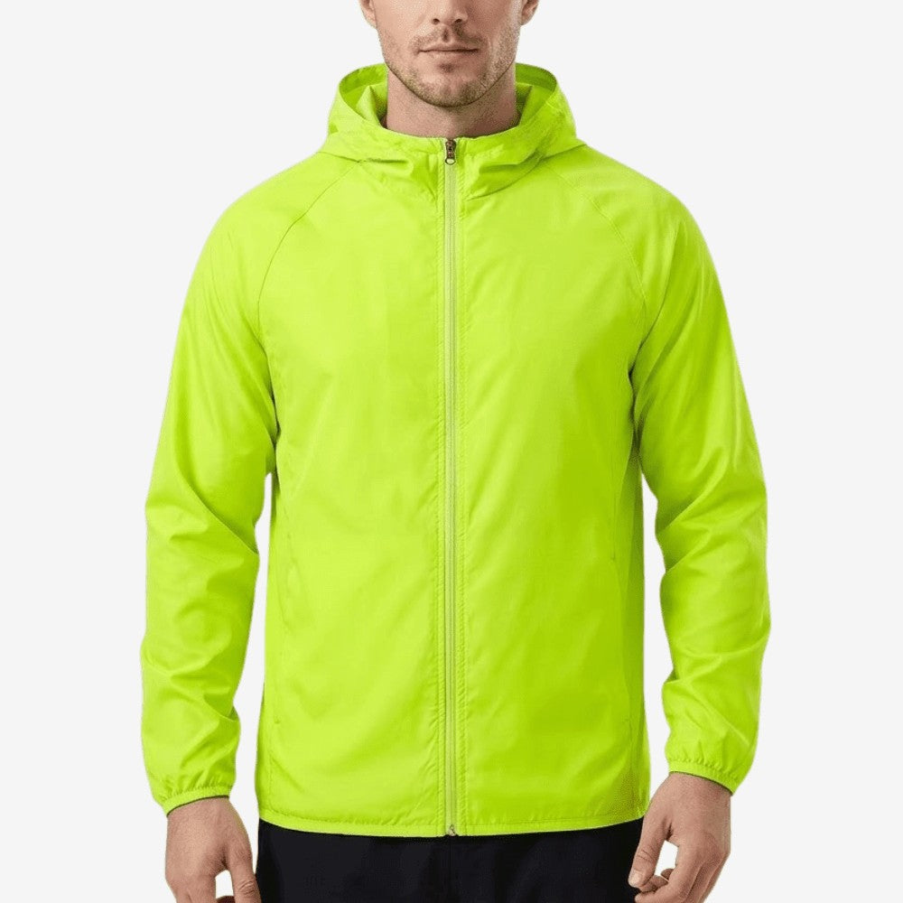 Waterproof Jacket – Lightweight Packable Rain Shell - Green