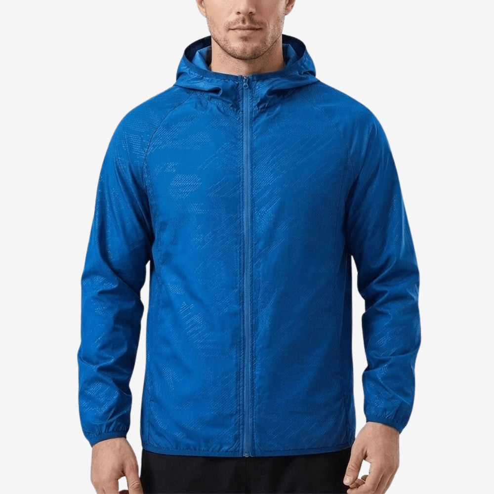 Waterproof Jacket – Lightweight Packable Rain Shell - Navy Blue