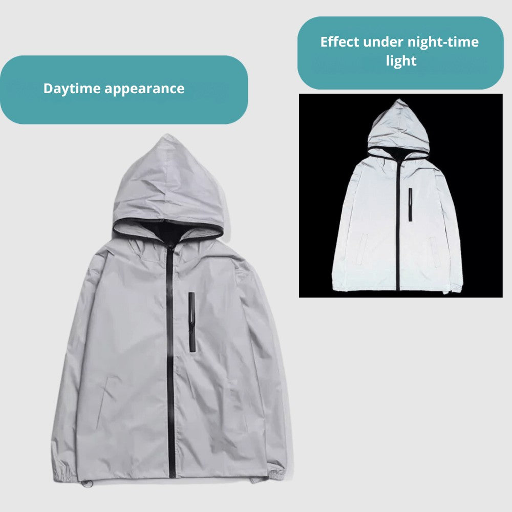 Waterproof Reflective Jacket – Lightweight Wind Shell