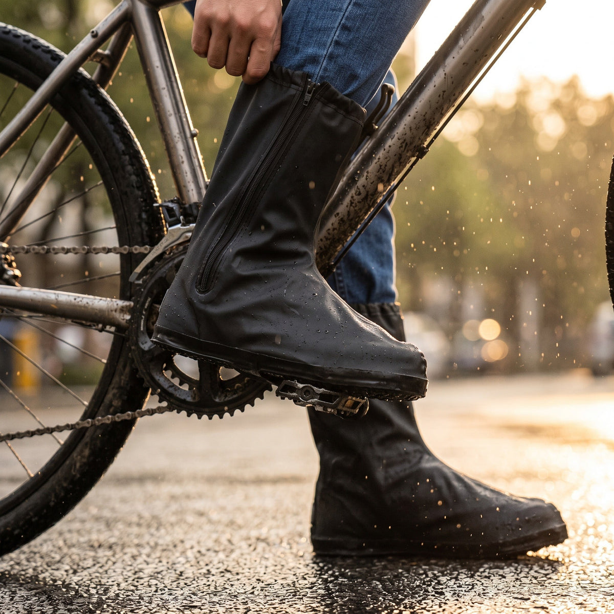 Waterproof Shoe Covers – Non-Slip Cycling & Motorcycle Rain Overshoes
