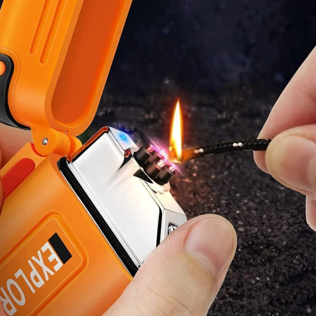 Windproof Electric Lighter – Waterproof Rechargeable Arc Lighter