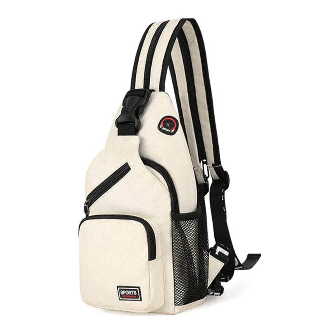 Women's Crossbody Bag – Convertible Water-Resistant Sling - White