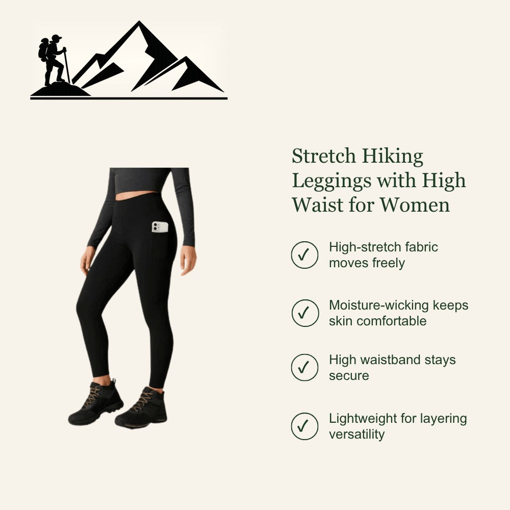 Women's Hiking Leggings – High-Waist Stretch Breathable