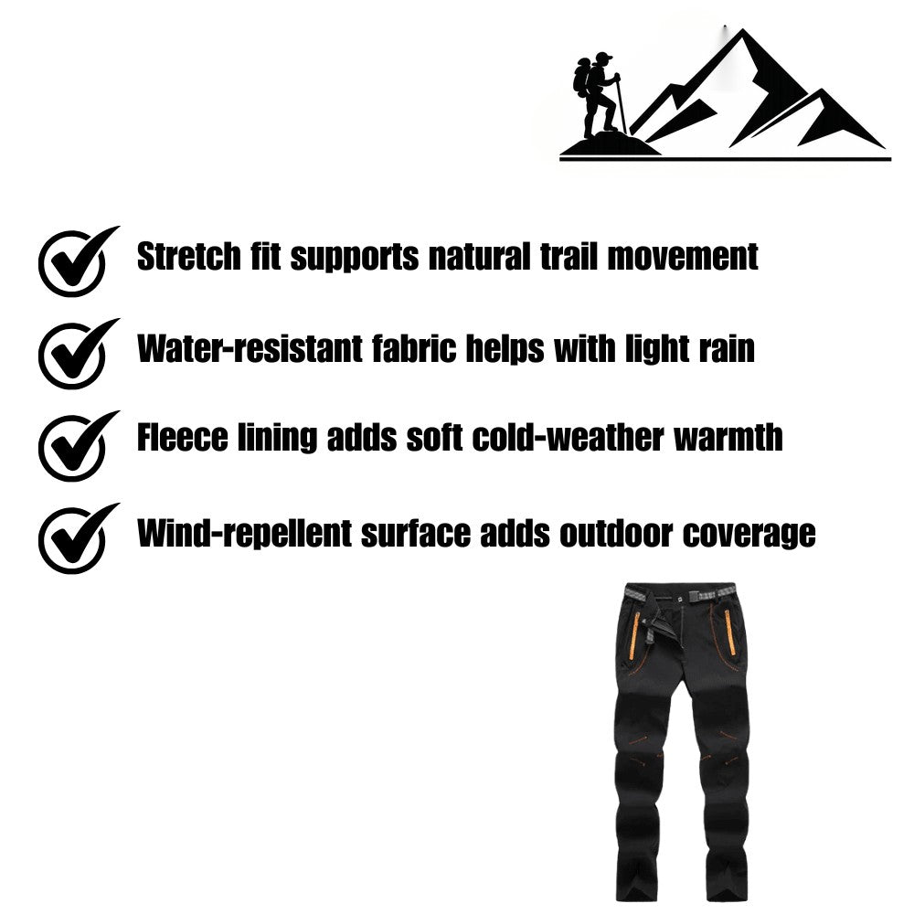 Women's Hiking Pants – Fleece-Lined Water-Resistant