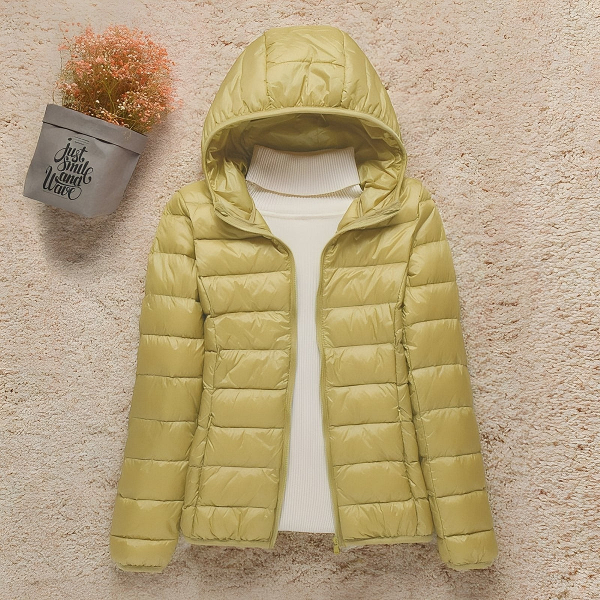 Women's Packable Down Hiking Jacket – Lightweight Hooded Layer