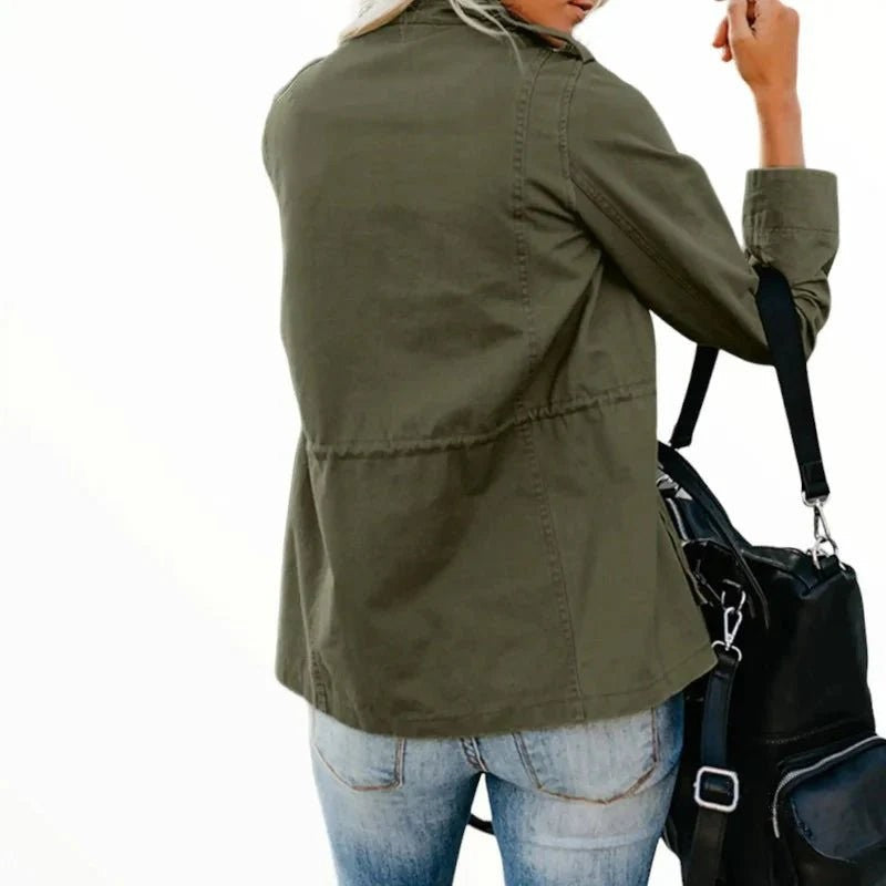 Women's Walking Jacket – Windproof Adjustable-Waist Layer