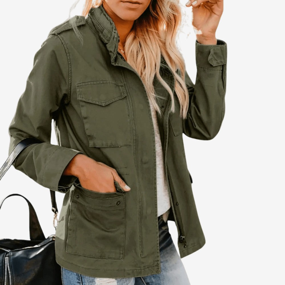 Women's Walking Jacket – Windproof Adjustable-Waist Layer