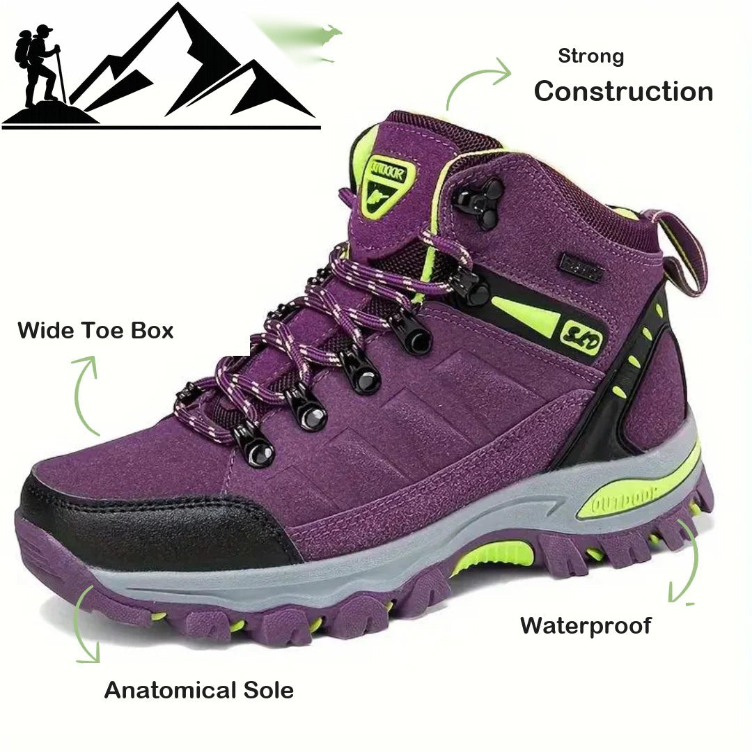 Women's Waterproof Hiking Boots – Wide Toe Box, Ankle Support