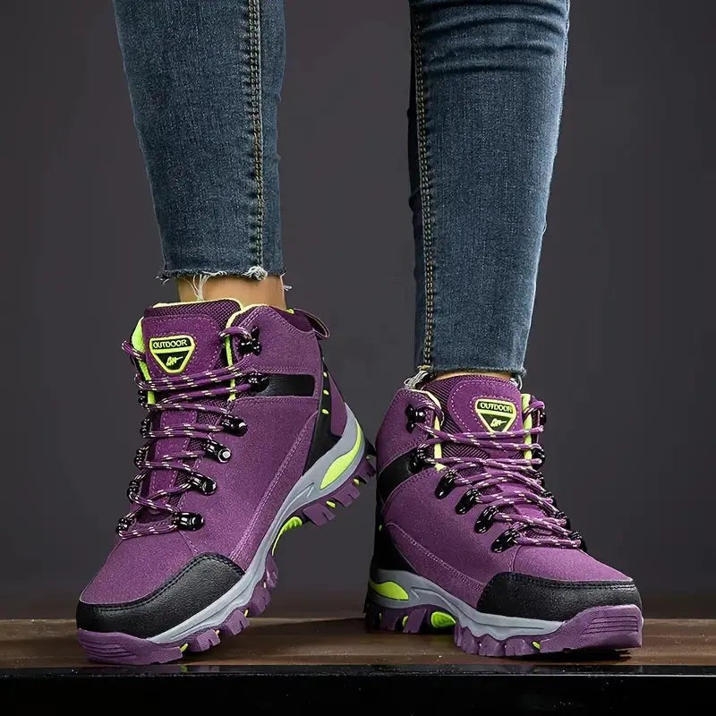 Women's Waterproof Hiking Boots – Wide Toe Box, Ankle Support