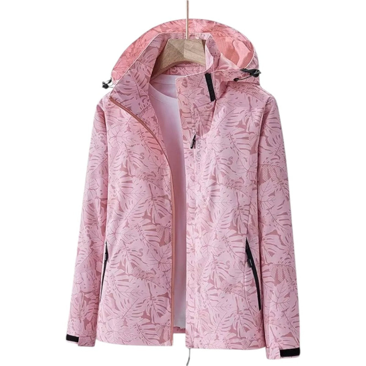 Women's Waterproof Hiking Jacket – Windproof Trail Shell - Pink 2