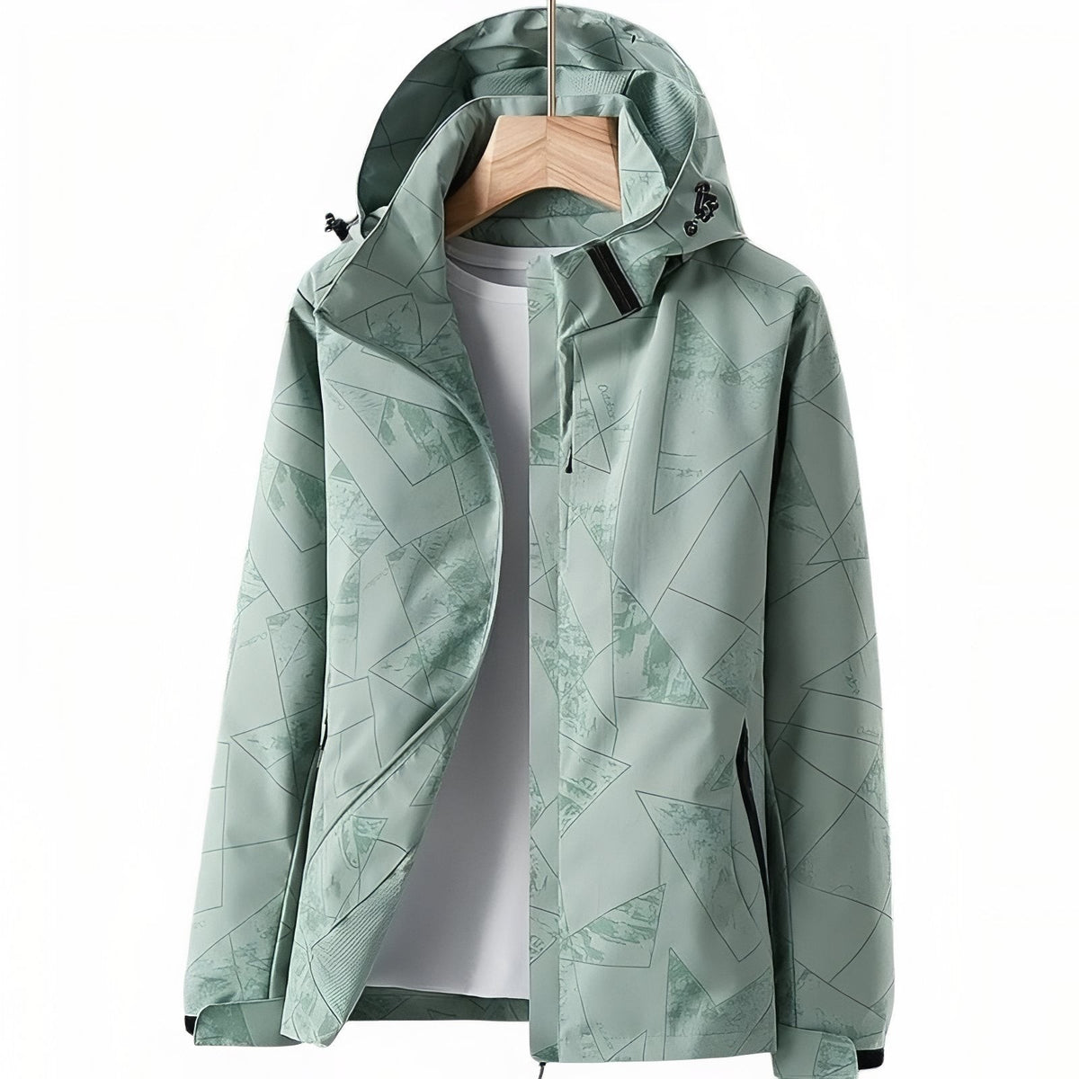 Women's Waterproof Hiking Jacket – Windproof Trail Shell - Women's Green
