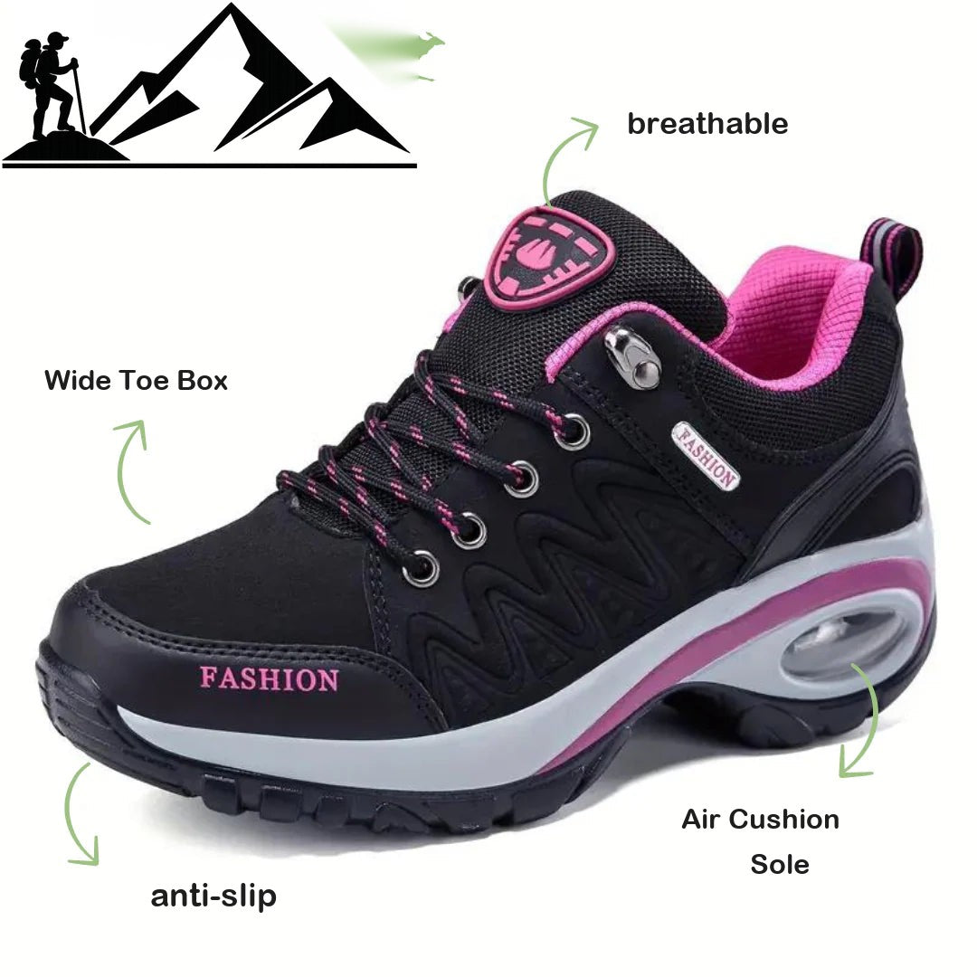 Women's Waterproof Hiking Shoes – Wide Toe Box, Arch Support