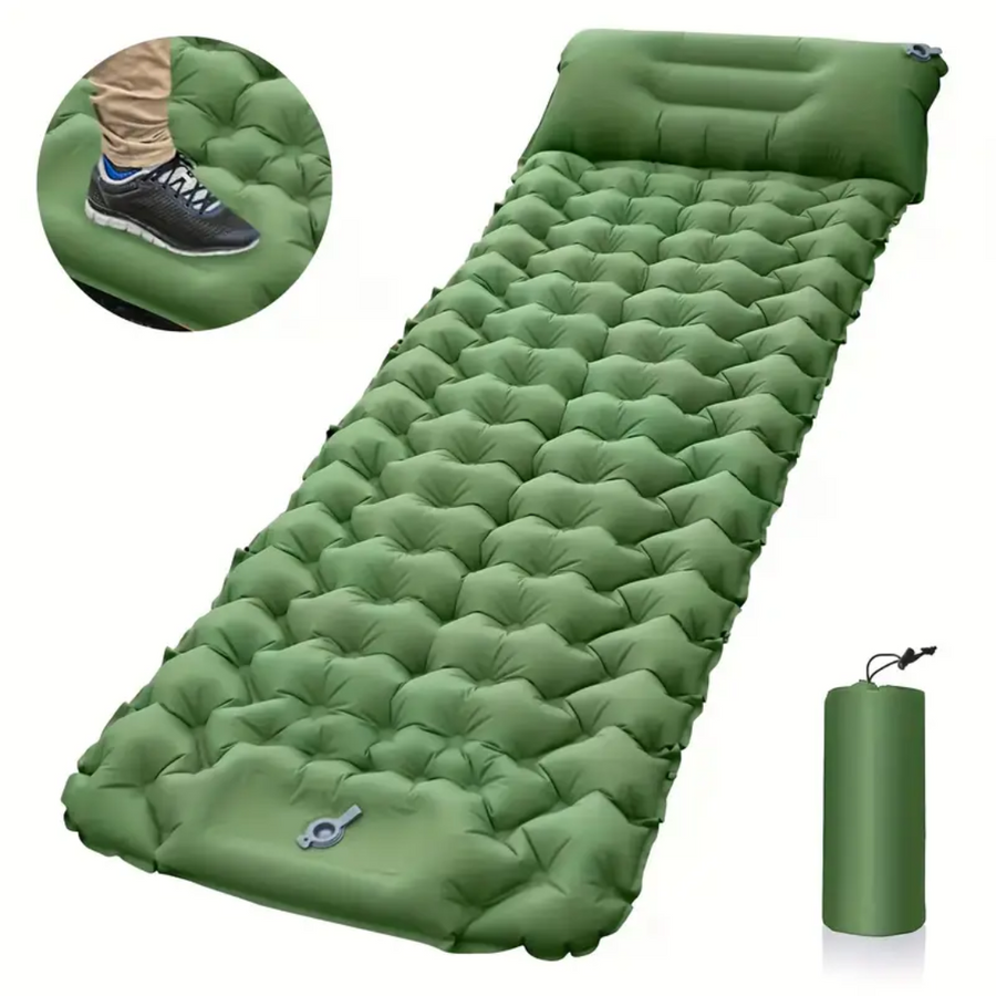 Camping Sleeping Mat Air Bed Built-In Pump Lightweight