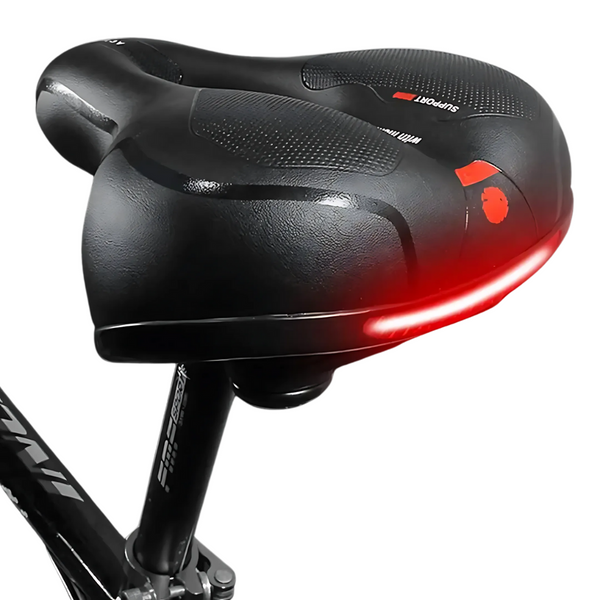 Contoured Bike Saddle Memory-Foam Comfortable Bicycle Seat