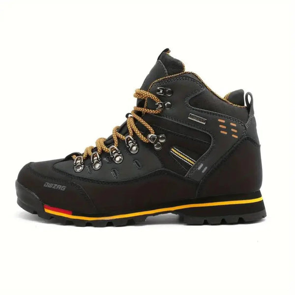 Men's Water-Resistant Hiking Boots Supportive High-Top Outdoor Trekking Footwear