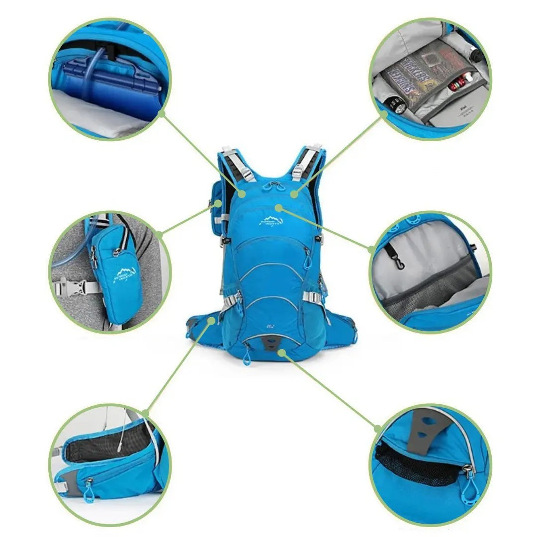 20L Waterproof Backpack – Compact Hiking & Cycling Daypack
