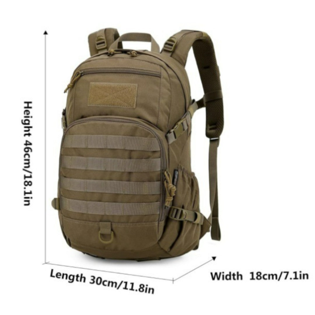 25L Tactical Backpack – Water-Resistant MOLLE Military Daypack