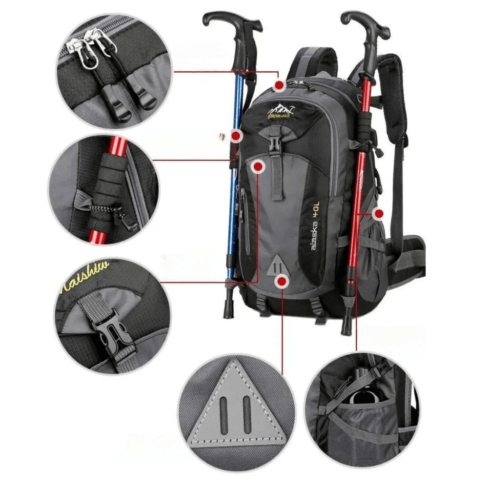 40L Hiking Backpack – Water-Resistant Trekking Pack