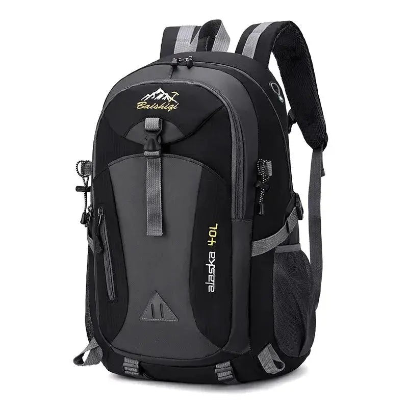 40L Hiking Backpack – Water-Resistant Trekking Pack - Black