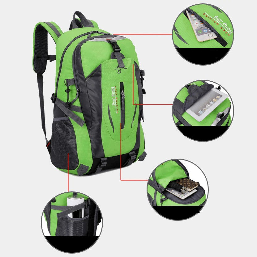 40L Hiking Backpack – Waterproof Ventilated Trekking Pack