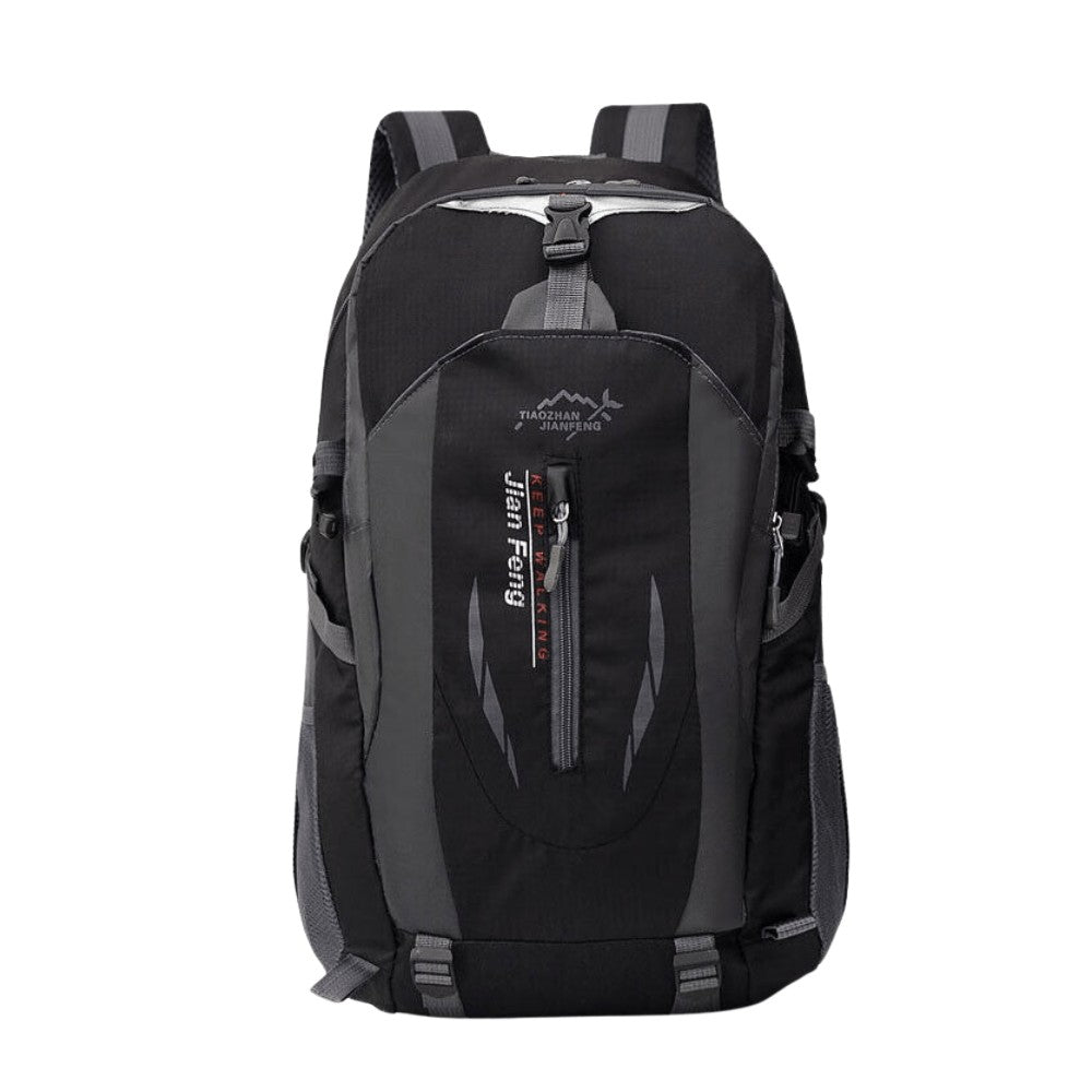 40L Hiking Backpack – Waterproof Ventilated Trekking Pack - Black