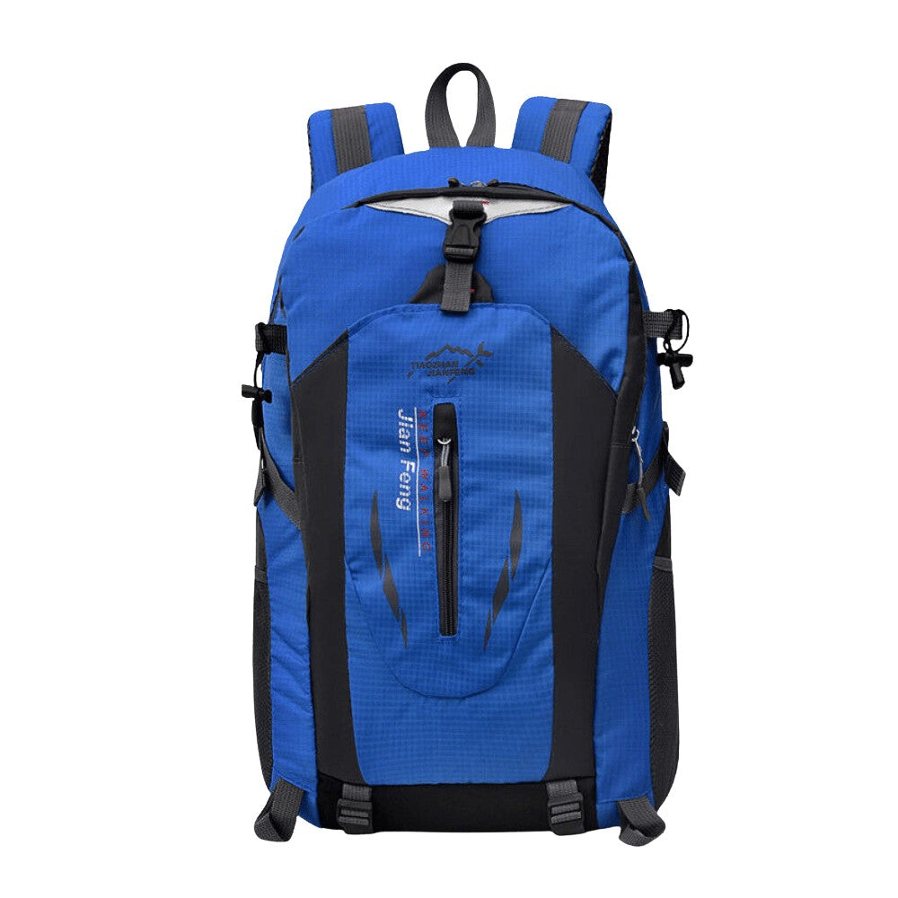 40L Hiking Backpack – Waterproof Ventilated Trekking Pack - Blue