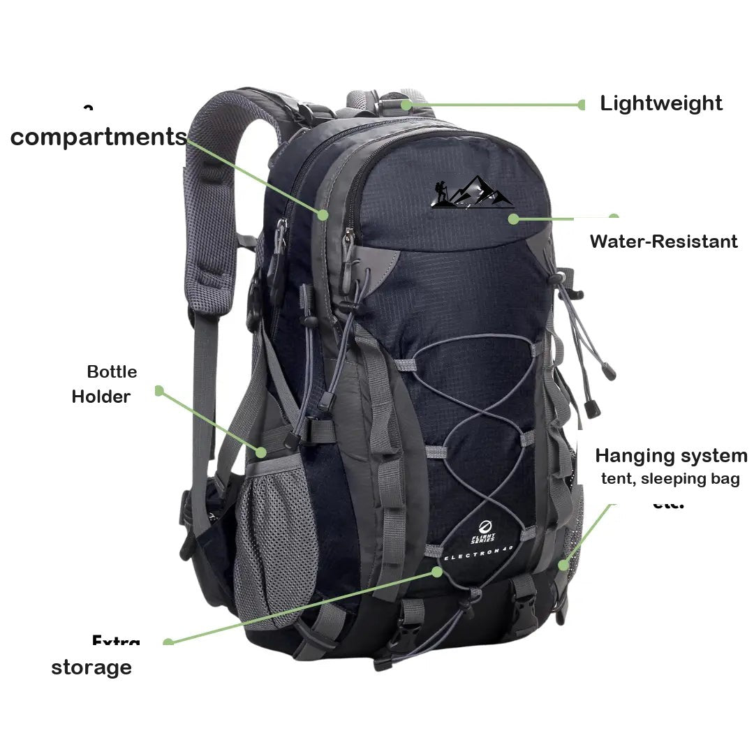 40L Trekking Backpack – Ventilated Outdoor Hiking Pack