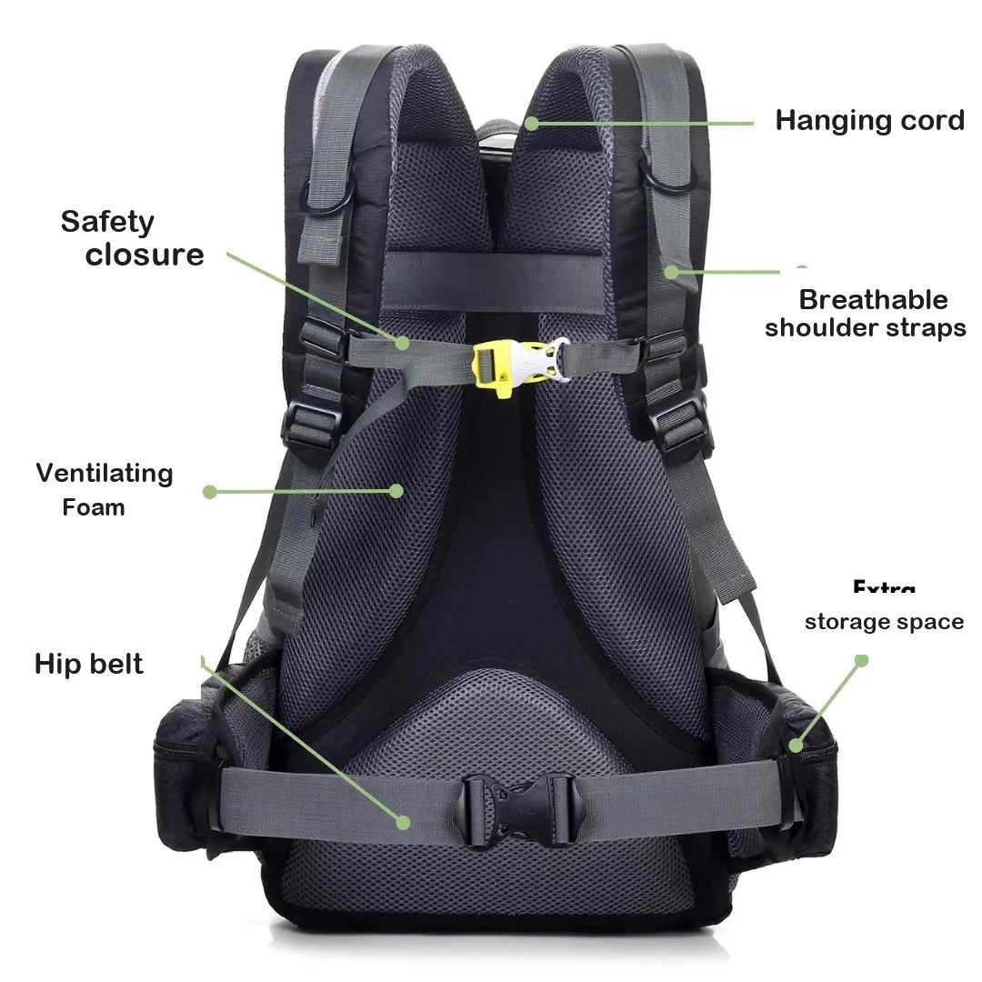 40L Trekking Backpack – Ventilated Outdoor Hiking Pack